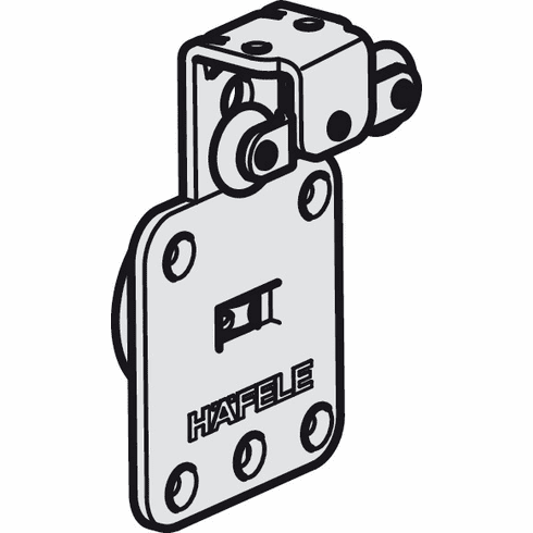 Hafele Housing, for inserting and screw fixing, for Hafele Slido Classic VF, rear, for 2 or 3 doors, galvanized, zinc alloy; steel, Item# 402.31.102, 40231102, 402-31-102