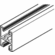 Hafele Mullion, for Silent Aluflex 40, 6.05 m Length, Item# 403.37.926, 40337926, 403-37-926