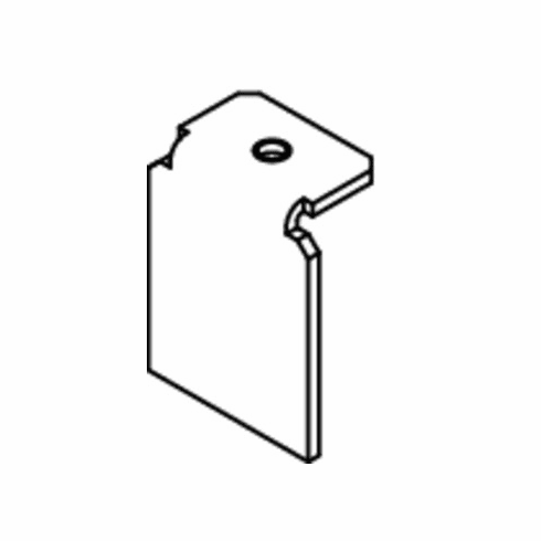 Hafele End Bracket, for Silent Aluflex, for All Guide Tracks, for Covering the Sides, Silent Aluflex 40, Silver colored, Item# 403.55.991, 40355991, 403-55-991