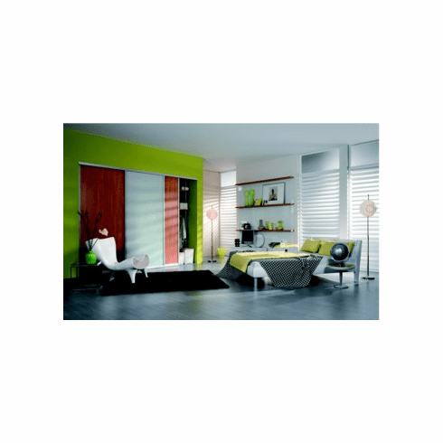 Hafele 403.61.965 Slido R-Aluflex 80A Bottom Door Frame Profile, aluminum, anodized, 6 meters (bulk) (1 piece), 40361965, 403-61-965