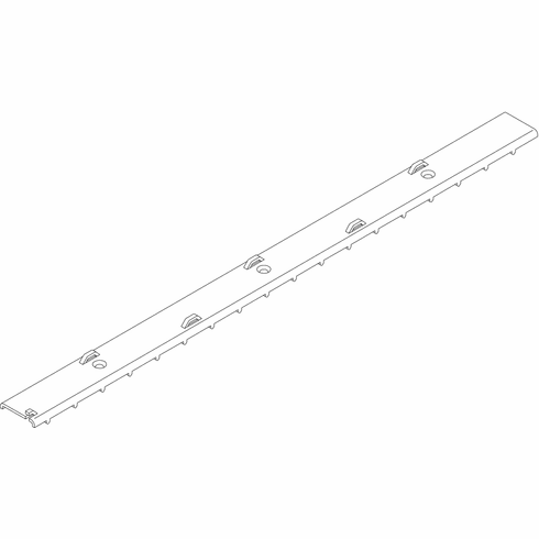 Hafele Carpet Backer, for Silent Aluflex 80, For triple lower running track, Item# 403.74.622, 40374622, 403-74-622