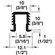 Hafele 404.13.713 Guide Track, press fit, plastic, white, 10mm / 3 meters (1 piece), 40413713, 404-13-713