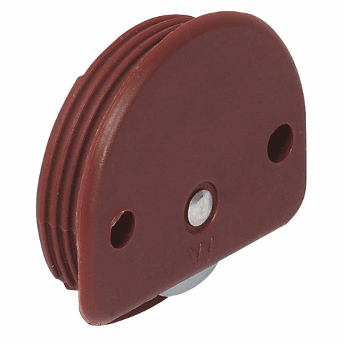 Hafele Lower Guide, with Double Bearing Mounted Axle, for Slido Classic VF, brown, Item# 404.22.106, 40422106, 404-22-106