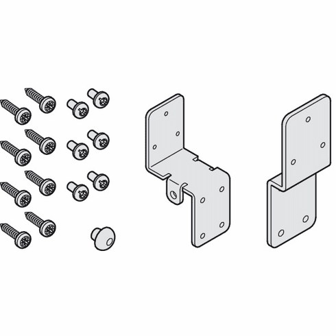 Hafele Adapter set, For soft and self closing mechanism, Steel, Zinc plated, Item# 405.10.092, 40510092, 405-10-092