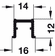 Hafele Single Guide Track, Bright Aluminum for Screw Mounting, for Hawa Combino/Regal MF/VF, Hawa Divido, Length: 2.5 m, Item# 405.30.026, 40530026, 405-30-026
