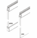 Hafele Sliding Door Hardware, Hawa Clipo 16 GPK IF, set, For 2 Doors, GPPK - Includes top and bottom glass fixing profile, Item# 405.82.291, 40582291, 405-82-291