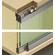 Hafele Sliding Door Hardware, Hawa Clipo 16 GPK IF, set, For 2 Doors, GPPK - Includes top and bottom glass fixing profile, Item# 405.82.291, 40582291, 405-82-291