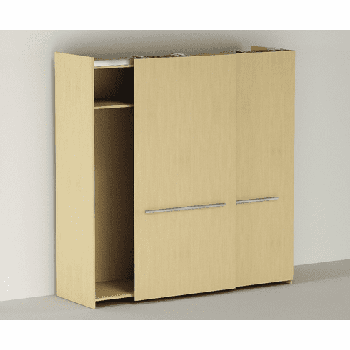 Hafele Additional Tracks with Screw Holes, for Hawa Frontino 40, For two coplanar wood sliding doors, for door weights up to 88 lbs, for door heights up to 2,200 mm, cabinet width: 2200 - 2400 mm (86 5/8" - 94 1/2"); 2.4 m length, Item# 406.02.615, 40602615, 406-02-615