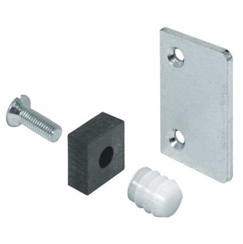 Hafele Door Follower, Prevents collision of handle profiles when pushing back the doors, for Hawa IF/MF, Zinc plated, Item# 407.01.988, 40701988, 407-01-988