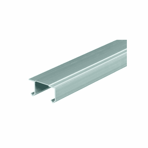 Hafele Double Upper Track, For Hangar Infront, Aluminum; Pre-drilled for Screw Mounting, Double; 8' 2 7/16", Item# 407.11.012, 40711012, 407-11-012