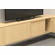 Hafele Sliding Door Hardware, Hfele Slido F-Flush52 20A, for base unit/sideboard with 2 symmetrical wooden doors, flush, inset door, door weight up to 20 kg, door height up to 1,600 mm, Black anodized, For internal cabinet width 1808 mm, Item# 407.40.094, 40740094, 407-40-094