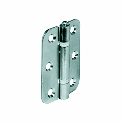 Hafele Butt Hinge, Steel, Galvanized, Nickel-plated, Dull-brushed, Item# 407.78.685, 40778685, 407-78-685