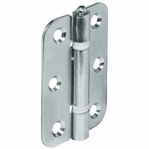 Hafele Butt Hinge, Steel, Galvanized, Brass-plated, Dull-brushed, Item# 407.78.881, 40778881, 407-78-881