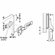 Hafele Inlay Door Accessory Pack, 40 mm, for Hfele Slido F-Park 71 16A, 40 mm hinge/plate for 1 door, Free-swinging, Item# 408.24.004, 40824004, 408-24-004