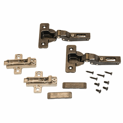 Hafele Pocket Door Component, Accuride 1234 Hinge Kit, for inset frameless or overlay face frame door, Accuride 4180-0391-XE; 35 mm, Item# 408.24.030, 40824030, 408-24-030