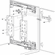 Hafele Pocket Door System, Accuride 1332 (with 35 mm Hinge Kit), Length: 456 mm (18"), Item# 408.24.446, 40824446, 408-24-446