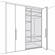Hafele Wooden Folding Sliding Doors, HAWA Folding Concepta 25, set, hinges with soft closing mechanism, Door height 1250-1850 mm, left hand mounting, black anodized, Item# 408.31.012, 40831012, 408-31-012