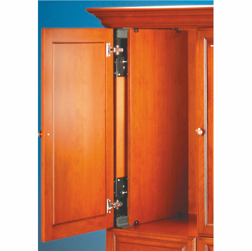 Hafele Wooden Pivot Sliding Doors, Accuride 1321 Pro Pocket, for wooden pivot sliding doors in TV and Hi-Fi cabinets and wall units, for door weight up to 14 kg, door height up to 1,065 mm, Length: 659 mm (26"), Item# 408.34.366, 40834366, 408-34-366