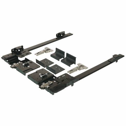 Hafele Wooden Pivot Sliding Doors, Accuride 1321 Pro Pocket, for wooden pivot sliding doors in TV and Hi-Fi cabinets and wall units, for door weight up to 14 kg, door height up to 1,065 mm, Length: 354 mm (14"), Item# 408.35.374, 40835374, 408-35-374