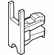 Hafele End Cap, Without handle, For clipping on and bonding on site, Slido F-Line14 25A Set, With glass groove, plastic, matt chrome plated, Item# 415.13.021, 41513021, 415-13-021