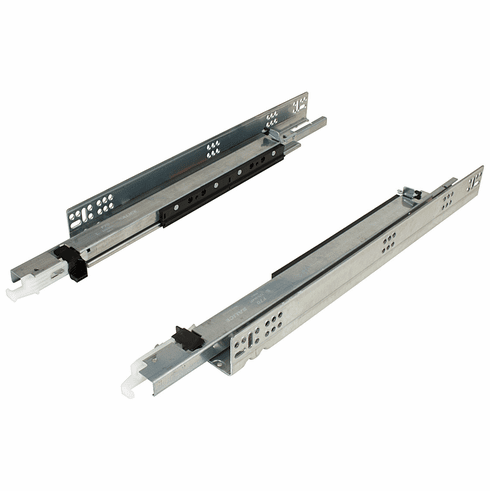 Hafele Salice Progressa+Smove Drawer Slide, Full Extension for 12 mm (1/2") to 16 mm (5/8") drawer material, Drawer length: 533 mm (21"); for frameless, Item# 421.23.413, 42123413, 421-23-413