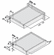 Hafele Concealed Undermount Slide, Frameless, Full Extension, Soft Close,75 lbs./Pair, Salice Futura, 350 mm length, Item# 421.23.735, 42123735, 421-23-735