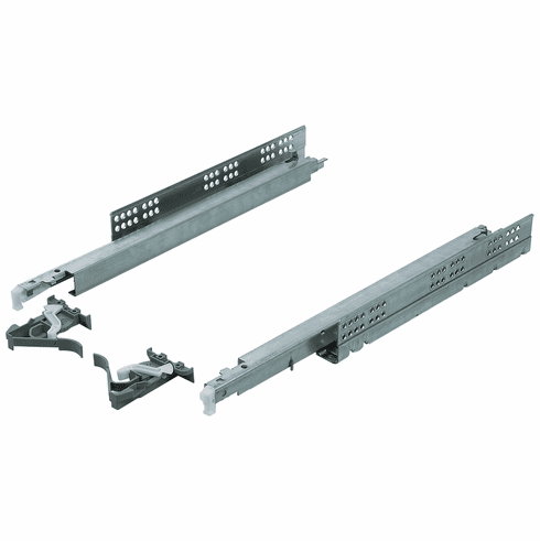 Hafele Salice A6557 Futura Push Slide, for Frameless, Full Extension, 50 lbs, length: 400 mm, Item# 421.23.840, 42123840, 421-23-840