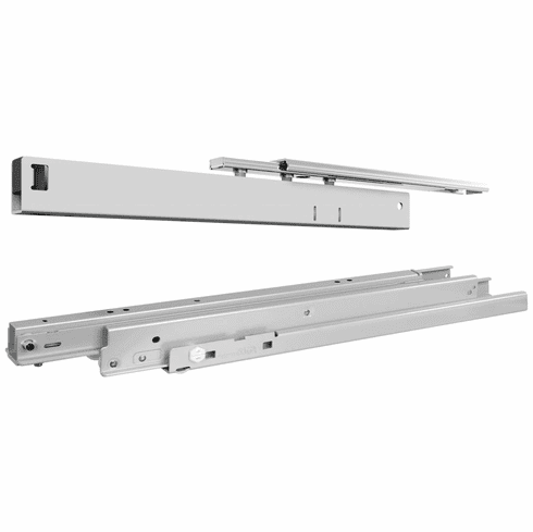 Hafele Top/Bottom Mounted Cabinet Slide, Full Extension, 275 lbs Weight Capacity, Item# 421.46.958, 42146958, 421-46-958