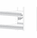 Hafele Decorative Side Rail, for Hawa Forte 170/340, Anodized aluminum finish, Item# 421.48.030, 42148030, 421-48-030