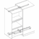 Hafele Hawa Forte 170/340 Top/Bottom Mounted Cabinet Slide, Partial Extension, 374 lbs Weight Capacity, 34 5/8" installed length, 33 1/16" extension length, Item# 421.48.881, 42148881, 421-48-881