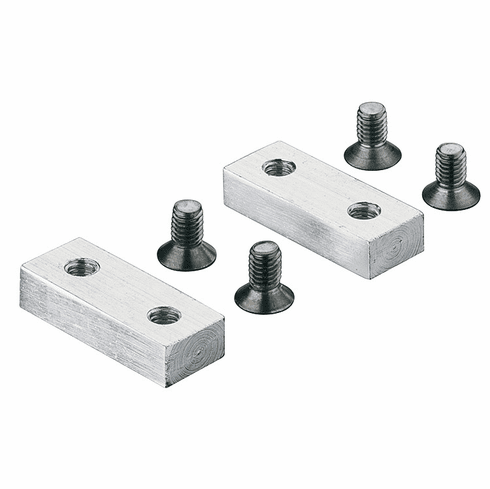 Hafele End Stop, Accuride 115RC Linear Motion Track System, 265 Weight Capacity, Accuride 115RC, Aluminum, Item# 421.59.500, 42159500, 421-59-500