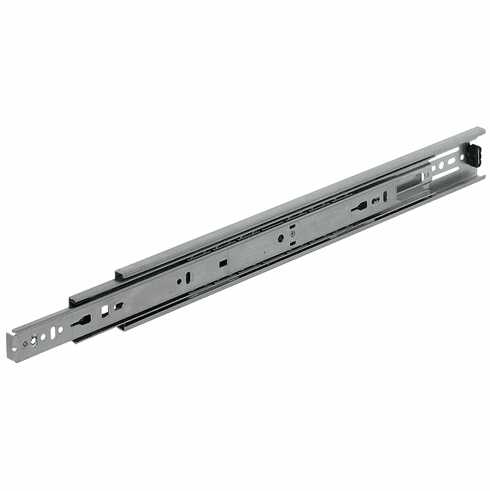 Hafele Accuride 3832 Telescopic Side Mounted Cam Adjust Slide, Full Extension, 100 lbs Weight Capacity, Shop pack, zinc, 28" installed and extension length, Item# 422.04.703, 42204703, 422-04-703