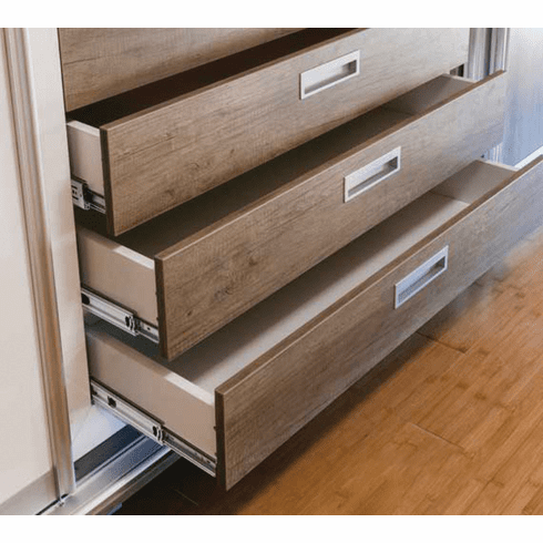 Hafele Ball Bearing Runners, Full extension, Accuride 3932, Side Mounted, D Pack; length: (26") 650 mm, Item# 422.05.208, 42205208, 422-05-208