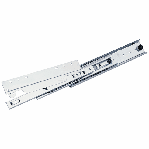 Hafele Accuride 3640A Telescopic Heavy Duty Side/Bottom Mounted Slide, 1" Overtravel; 75/200 lbs Weight Capacity, 14", Item# 422.07.350, 42207350, 422-07-350