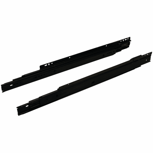 Hafele Accuride 7432 Progressive Side Mounted Slide, Full Extension, 100 lbs Weight Capacity, Shop pack, black, 20", Item# 422.29.350, 42229350, 422-29-350