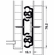 Hafele Ball Bearing Runners, Full Extension, Accuride 9308, Side/Surface Mounted, Weight Capacity 500 lbs, for right hand use, length: 610 mm, installation: For right hand use only 9308, Item# 422.33.863, 42233863, 422-33-863