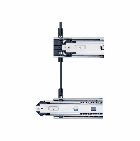 Hafele Accuride 3641/3642 Side Mount, Interlocking Drawer System, 1" Overtravel; 180 lbs Weight Capacity, 19", Item# 422.45.947, 42245947, 422-45-947