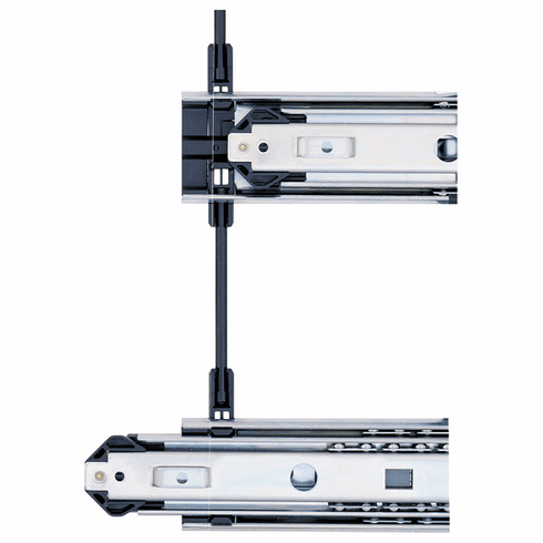 Hafele Accuride 3641/3642 Side Mount, Interlocking Drawer System, 1" Overtravel; 180 lbs Weight Capacity, 23", Item# 422.45.957, 42245957, 422-45-957