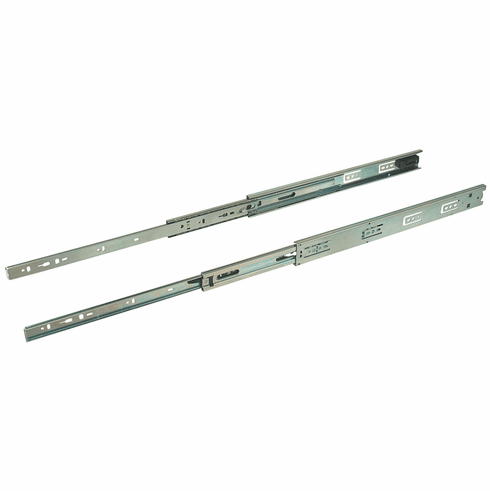 Hafele Accuride 3832SC Self-Close, Bulk Pack, Telescopic Side Mounted Cam Adjust Slide, Full Extension, 100 lbs Weight Capacity, With self closing mechanism, Shop pack, zinc, 14" length, Item# 422.59.935, 42259935, 422-59-935