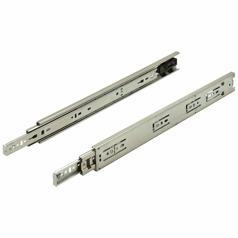 Hafele Accuride 3834SC Side Mounted Slide, Telescopic, Full Extension, 90 lbs, Self-Close, Zinc, 16", Item# 422.86.941, 42286941, 422-86-941