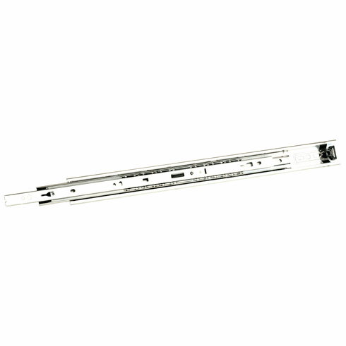 Hafele Accuride 3732 Side Mounted Slide, Full Extension, 100 lbs Weight Capacity, White, 15 3/4" installed length, 16" travel length, Item# 422.88.741, 42288741, 422-88-741