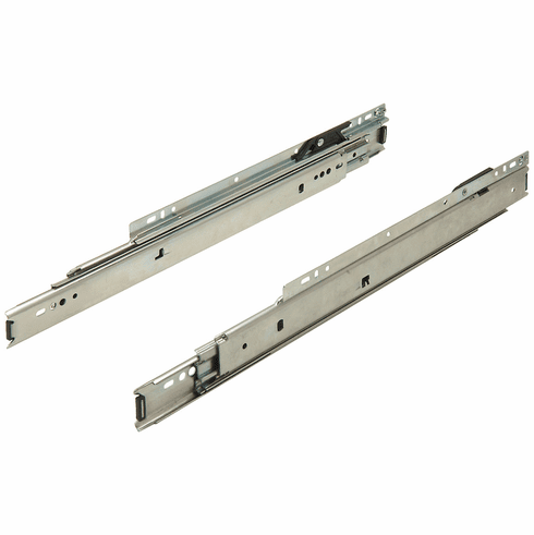 Hafele Accuride 7434 Progressive Side Mounted Slide, 1" Overtravel; 100 lbs Weight Capacity, Shop pack, zinc-plated, 28" installed length, 29" extension length, 24 7/16" rail length, Item# 422.93.970, 42293970, 422-93-970