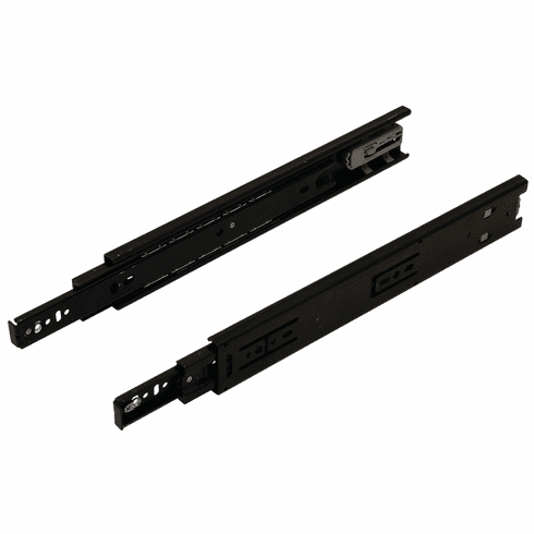 Hafele Accuride 3832HDSC Self-Close Heavy Duty, Telescopic Side Mounted Cam Adjust Slide, Full Extension, 100 lbs Weight Capacity, Black, 14", Item# 422.97.335, 42297335, 422-97-335