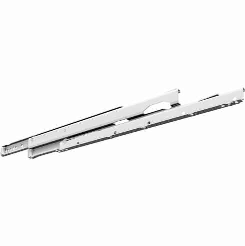 Hafele Premium Epoxy Coated Bottom Mounted Slide, Full Extension, Self-Closing, 150 lbs Weight Capacity, 20", Item# 423.46.751, 42346751, 423-46-751