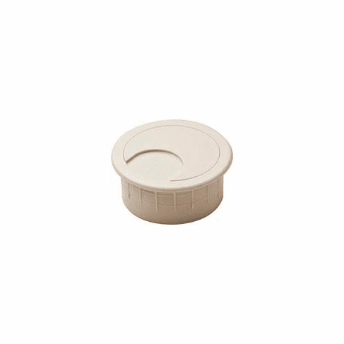 Hafele Plastic Cable Grommet, Two-Piece, Round, 47 mm, For workplace organization, Almond, Item# 429.93.019, 42993019, 429-93-019
