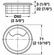 Hafele Plastic Cable Grommet, Two-Piece, Round, 60 mm, For workplace organization, Black, Item# 429.93.322, 42993322, 429-93-322