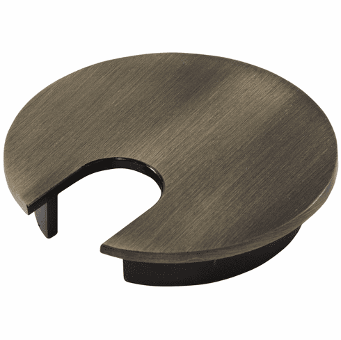 Hafele Metal Cable Grommet, One-Piece, Round, Diameter:63 mm, For workplace organization, Brushed bronze, Item# 429.94.061, 42994061, 429-94-061