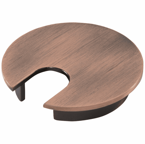 Hafele Metal Cable Grommet, One-Piece, Round, Diameter:63 mm, For workplace organization, Antique copper, Item# 429.94.151, 42994151, 429-94-151