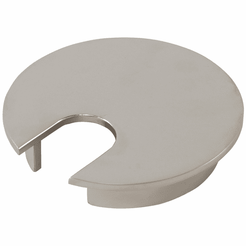 Hafele Metal Cable Grommet, One-Piece, Round, Diameter:63 mm, For workplace organization, Matt nickel, Item# 429.94.448, 42994448, 429-94-448