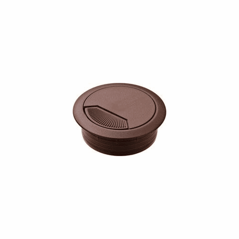 Hafele Plastic Cable Grommet, Two-Piece, Round with Spring Closure, Plastic, with spring loaded, swivelling section in cover, for workplace organization, Brown, Diameter:60 mm, Item# 429.99.128, 42999128, 429-99-128